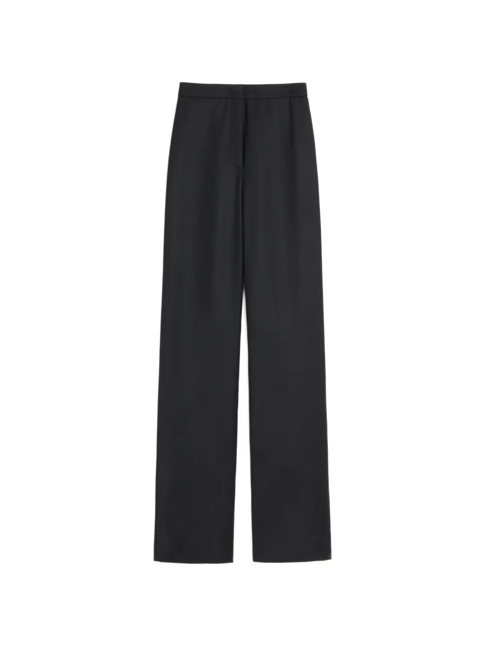 Valentino Garavani soft sheen wool pants Zwart