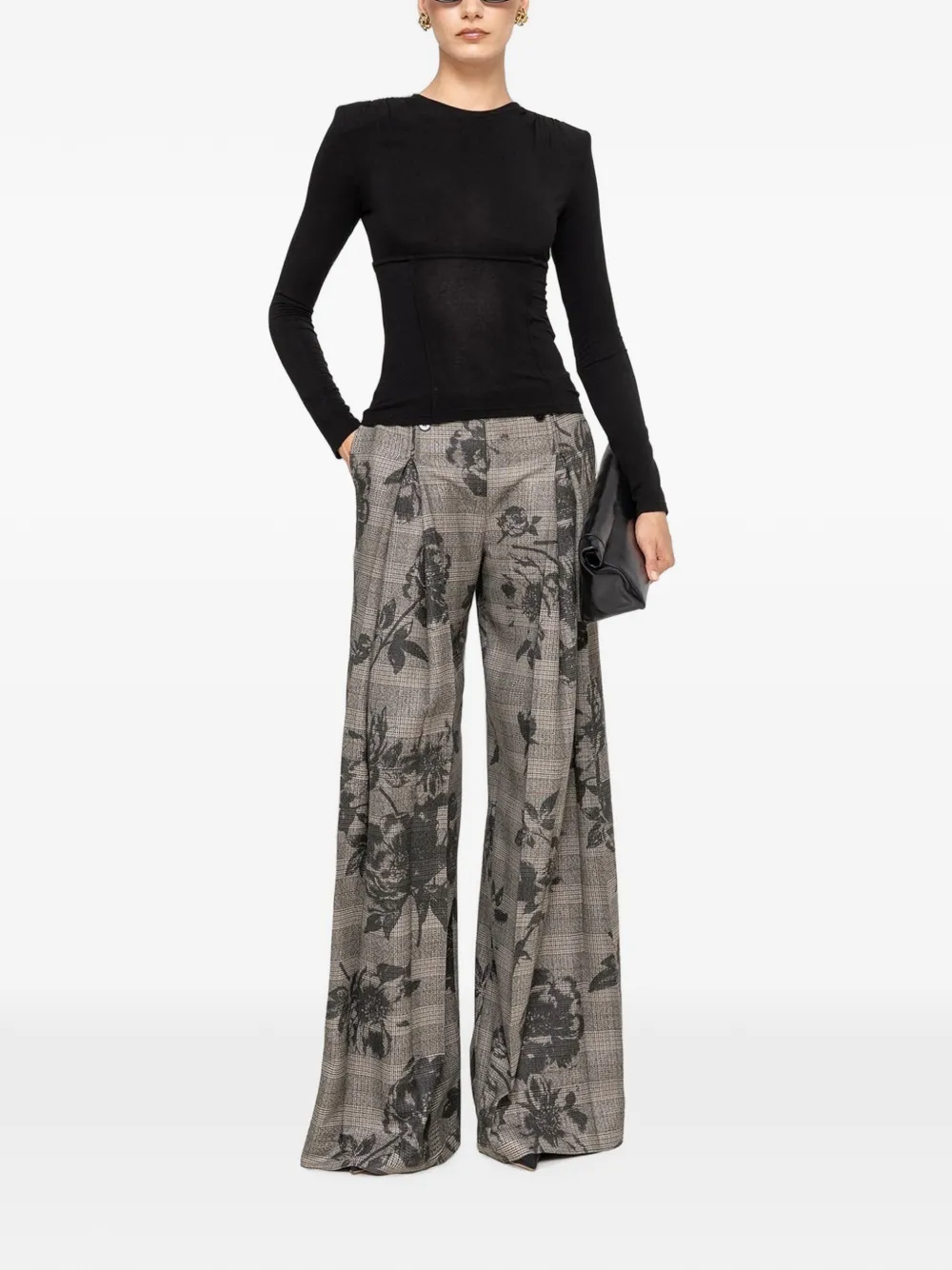NISSA Tencel wollen top Zwart