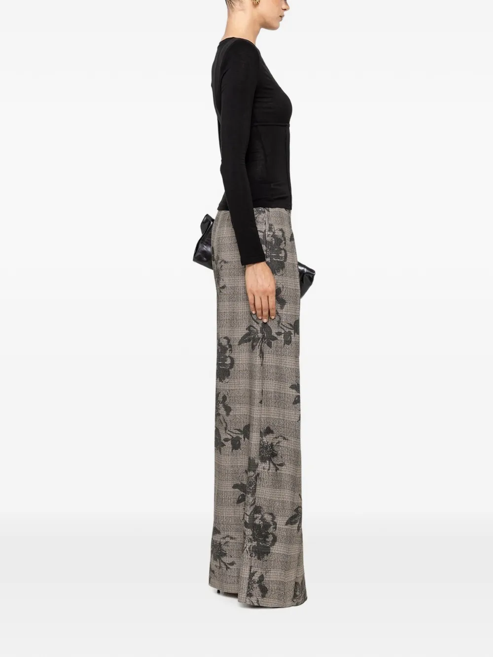 NISSA Tencel wollen top Zwart