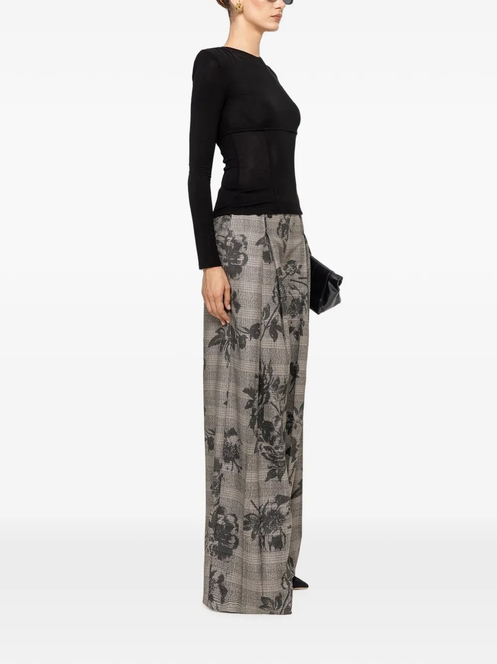 NISSA Tencel wollen top Zwart