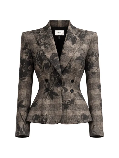 NISSA single-breasted fitted blazer