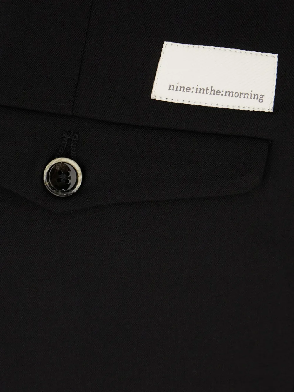 Nine In The Morning pleated-detail tailored trousers Zwart