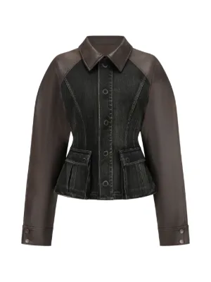 MM6 Maison Margiela クロップド ボンバージャケット | ブラック