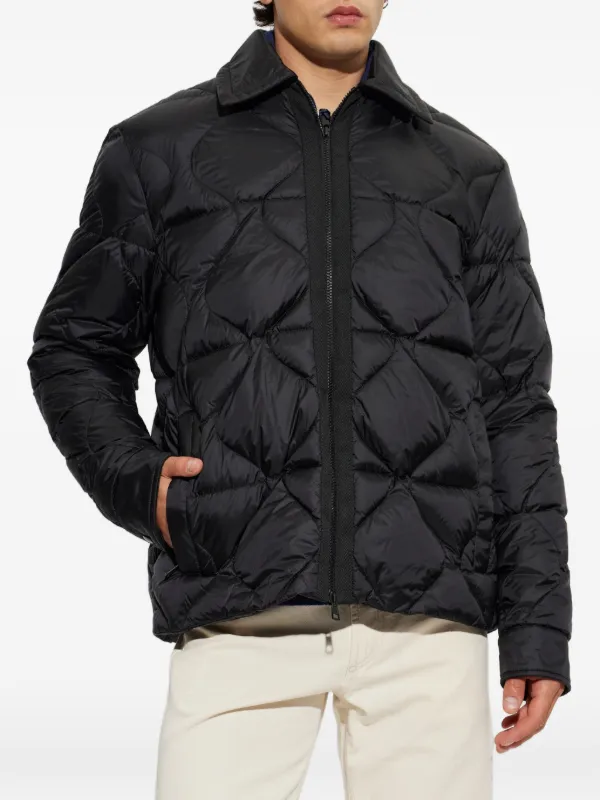 Moncler キルティング ジャケット | ブラック | FARFETCH JP