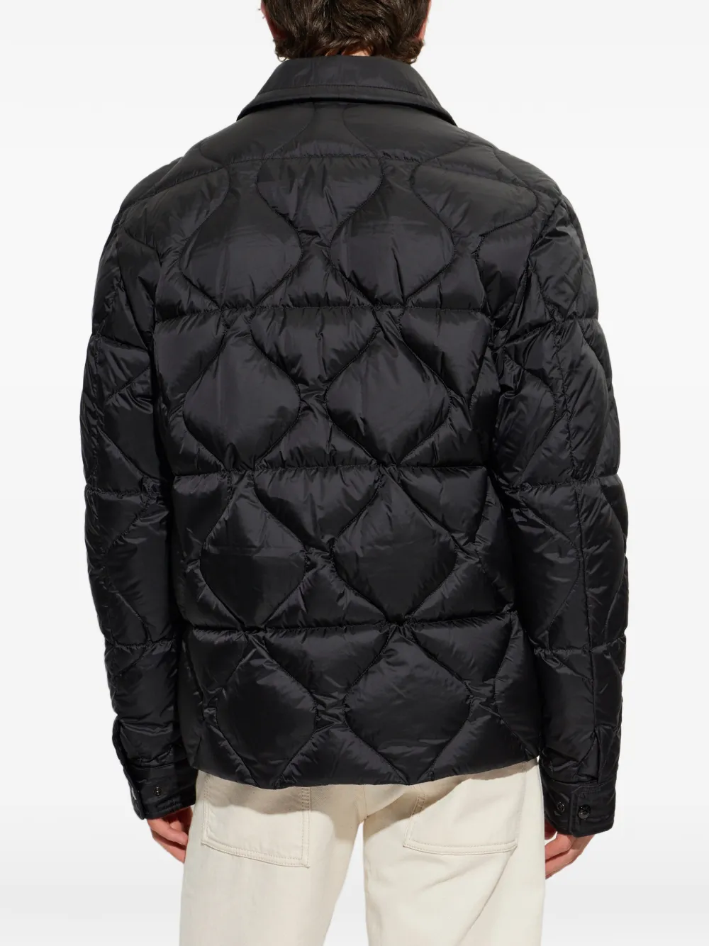 Moncler Ashmere gewatteerd jack Zwart