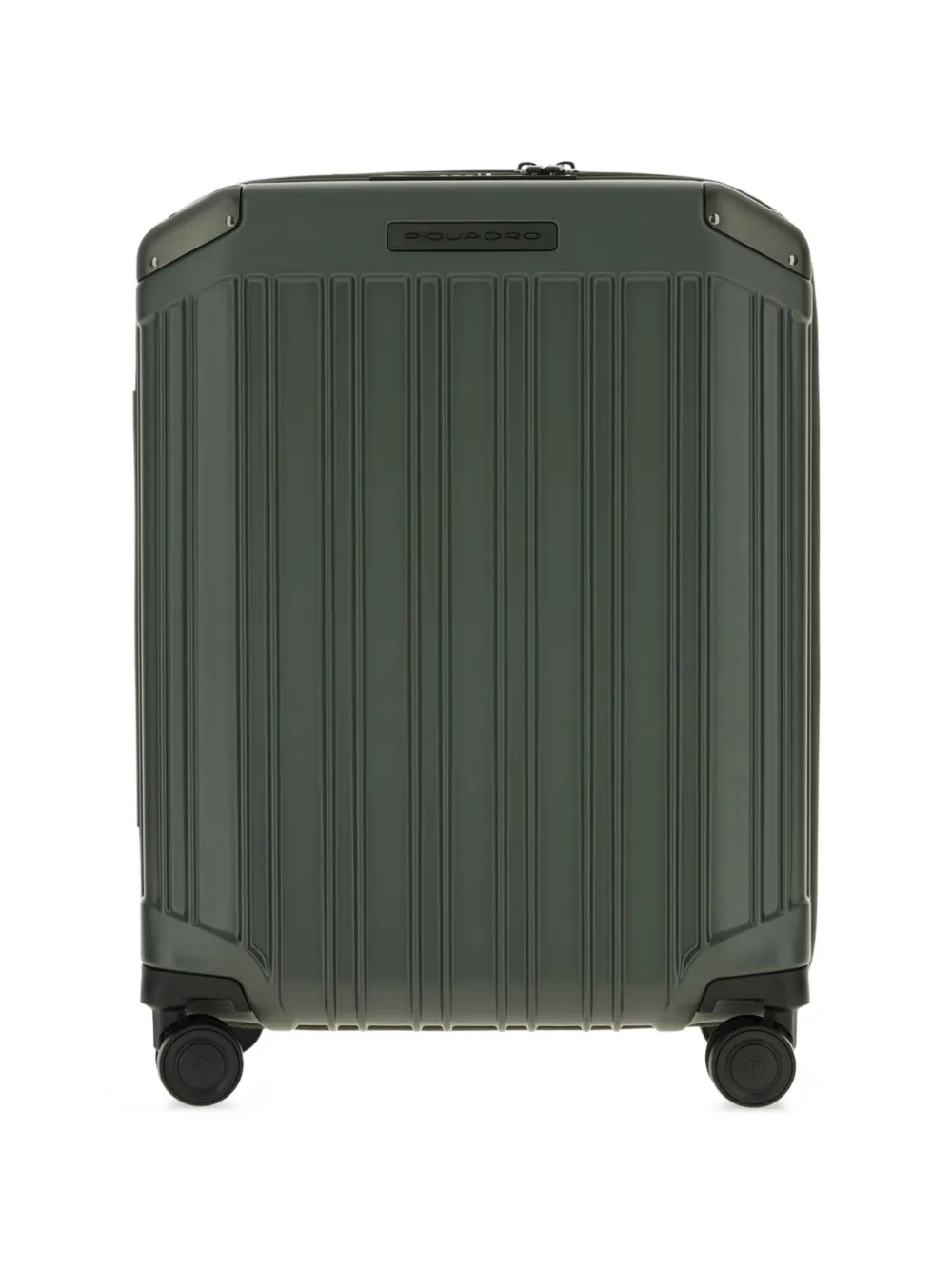 PIQUADRO ribbed four-wheel luggage bag - Verde