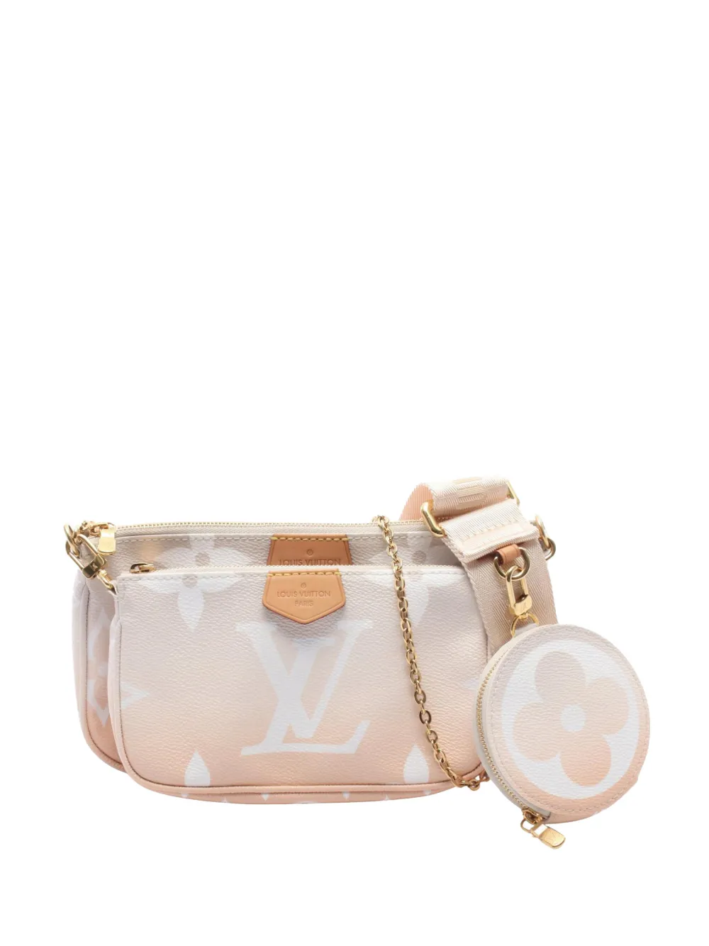 Louis Vuitton Pre-Owned 2020-2026 Monogram Giant By The Pool Multi Pochette Accessoires satchel - Nude