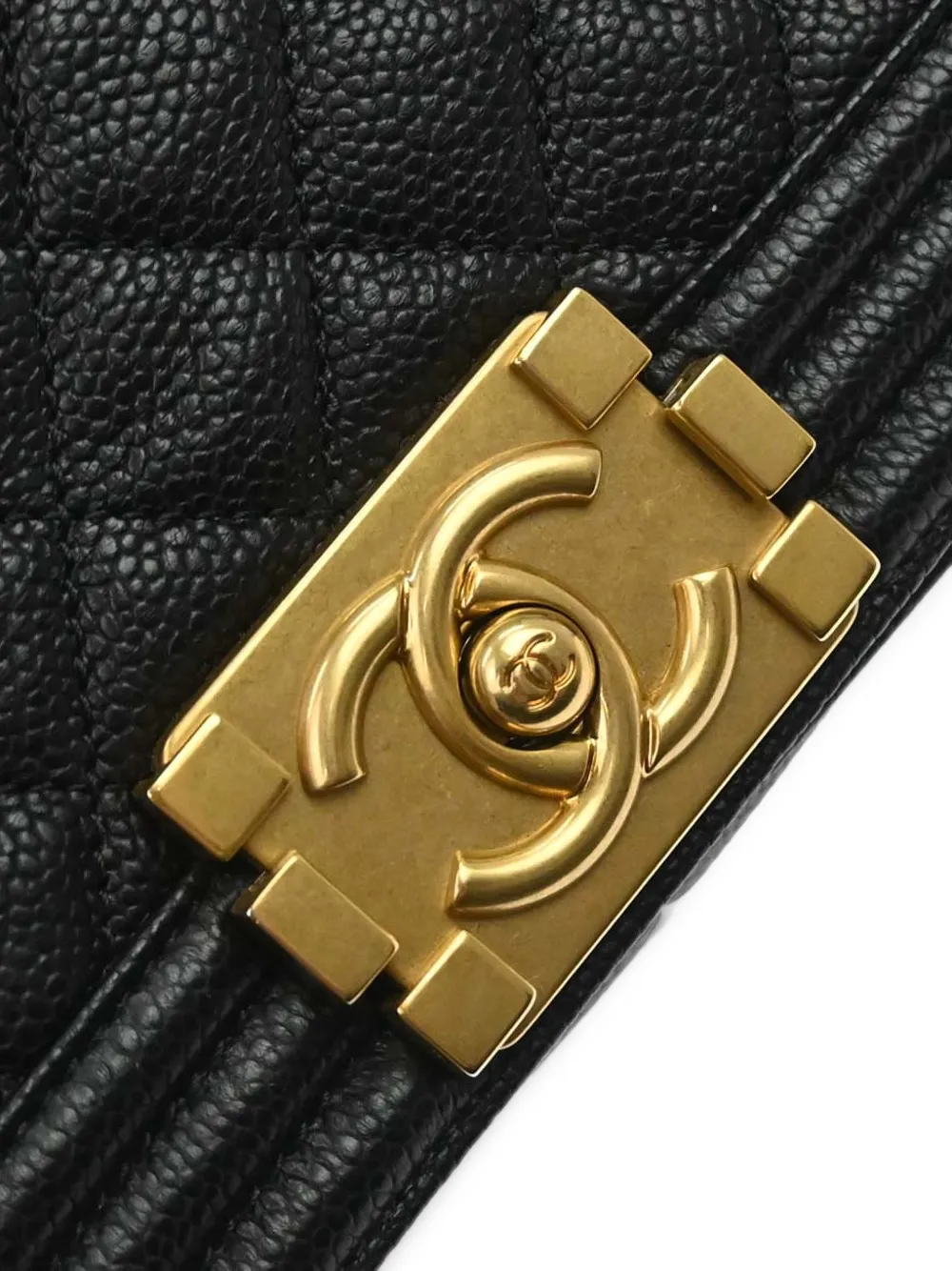 CHANEL Pre-Owned 2016 Boy Chanel medium schoudertas met kettinghengsel Zwart