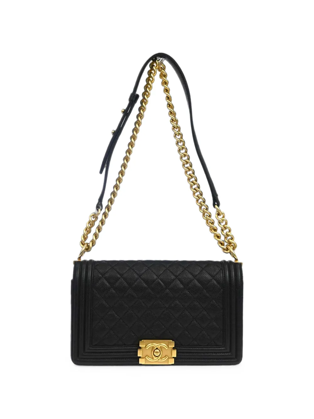 CHANEL Pre-Owned 2016 medium Boy Chanel chain shoulder bag - Nero