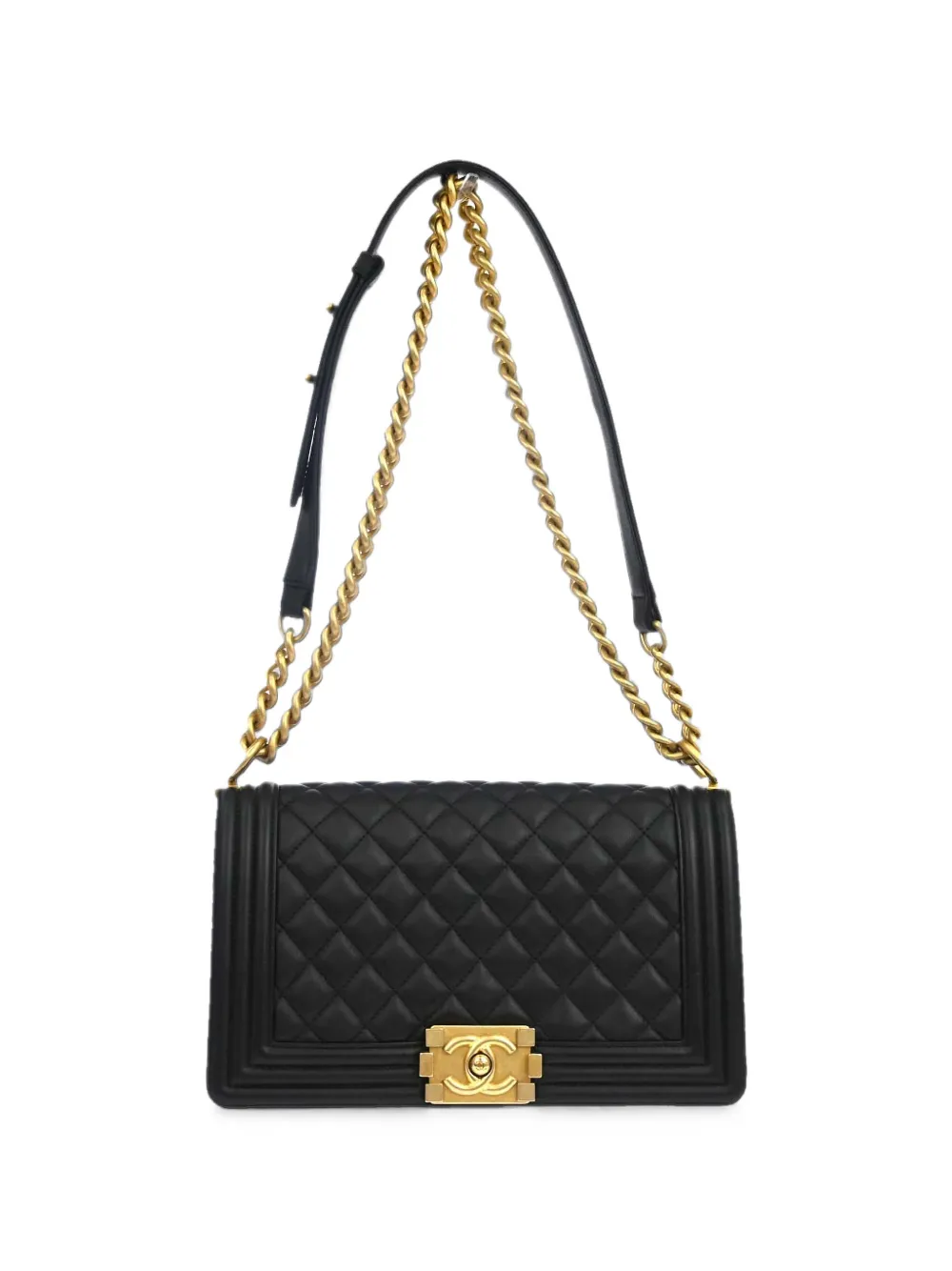 CHANEL Pre-Owned 2019 medium Boy Chanel shoulder bag - Nero