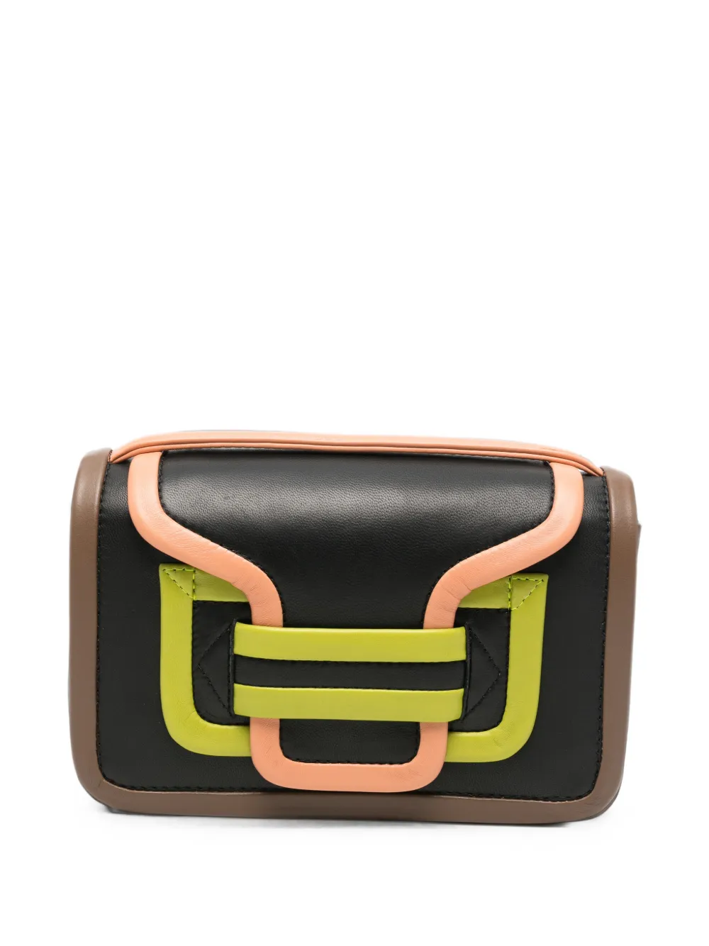 Pierre Hardy Alpha leather shoulder bag - Nero