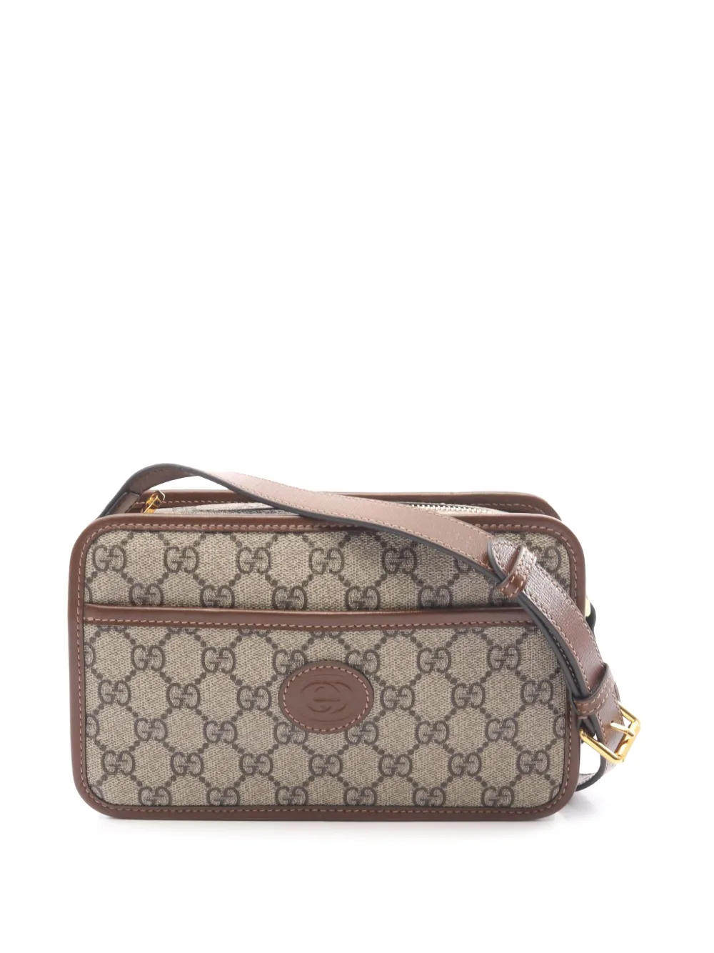 Gucci Pre-Owned 2000-2015 GG Supreme Interlocking G crossbody bag - Toni neutri