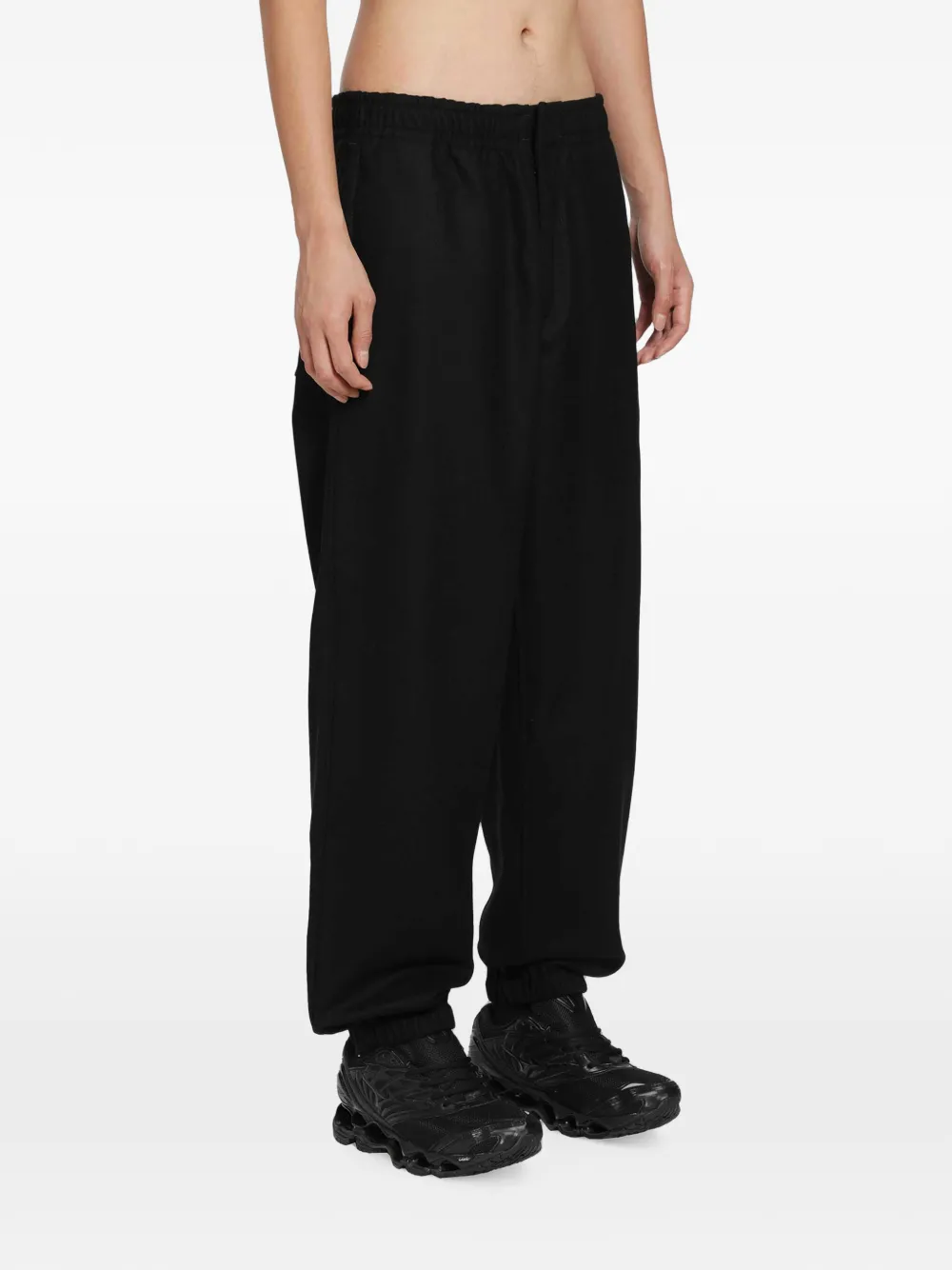 Stone Island Cargo broek met logopatch Zwart