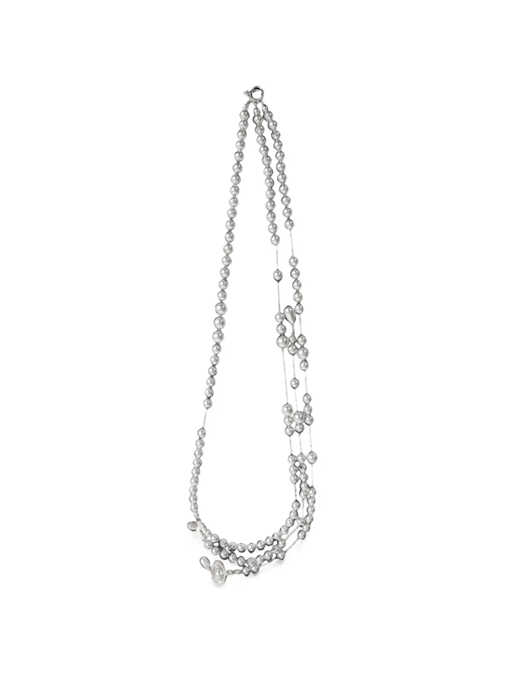 Vivienne Westwood Broken Pearl Necklace in Neutrals, view 2