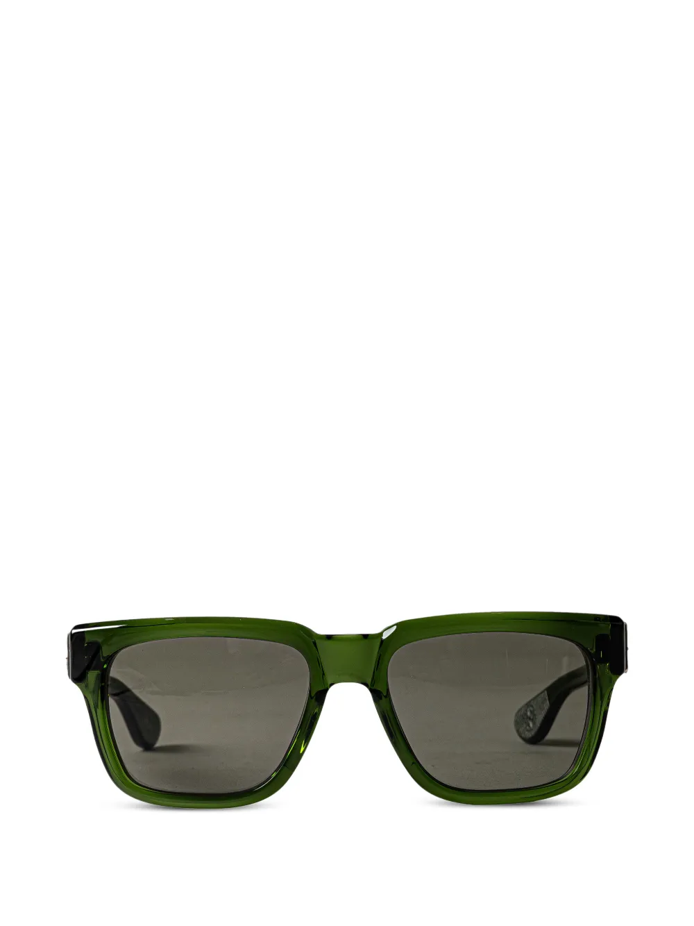 Chrome Hearts Box Officer squared-frame sunglasses - Verde
