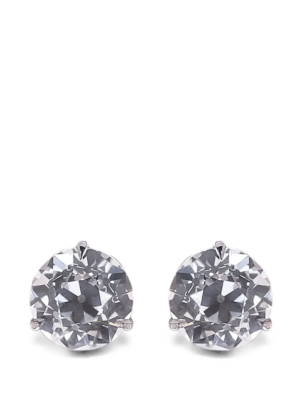 with love Travel laboratory-grown diamond stud earrings - Silber