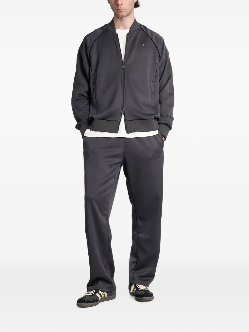 adidas Trainingsjack met geborduurd logo Grijs