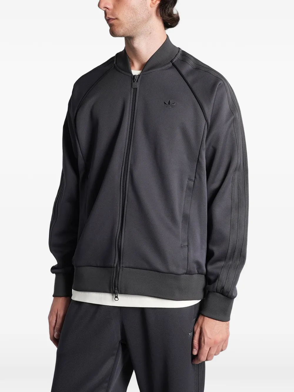 adidas Trainingsjack met geborduurd logo Grijs