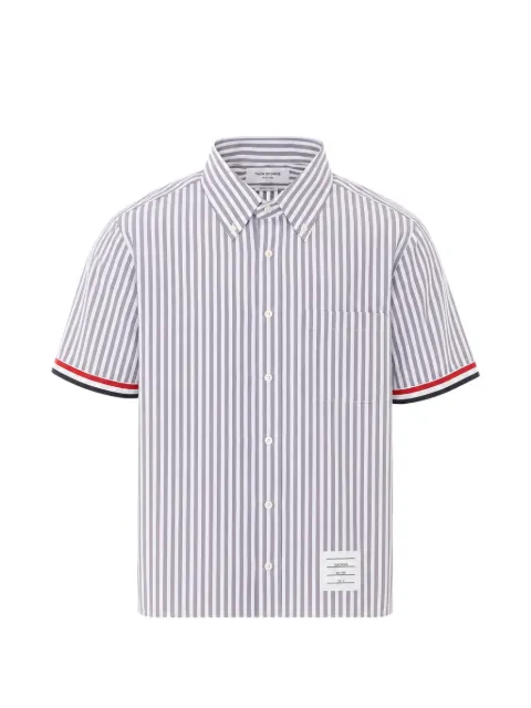 Thom Browne striped short-sleeve shirt