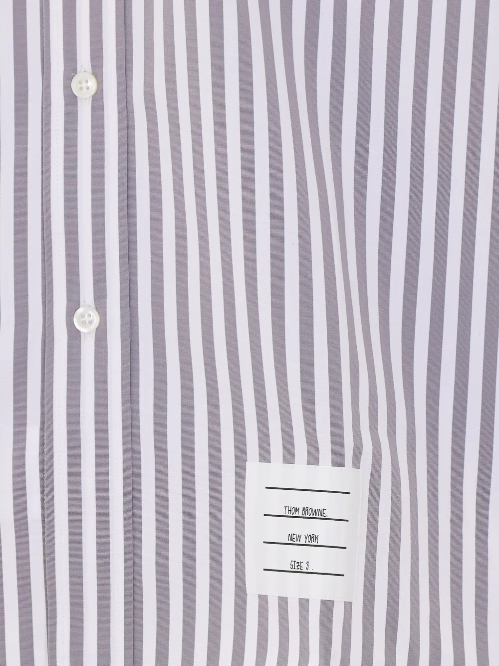 Thom Browne striped short-sleeve shirt Grijs