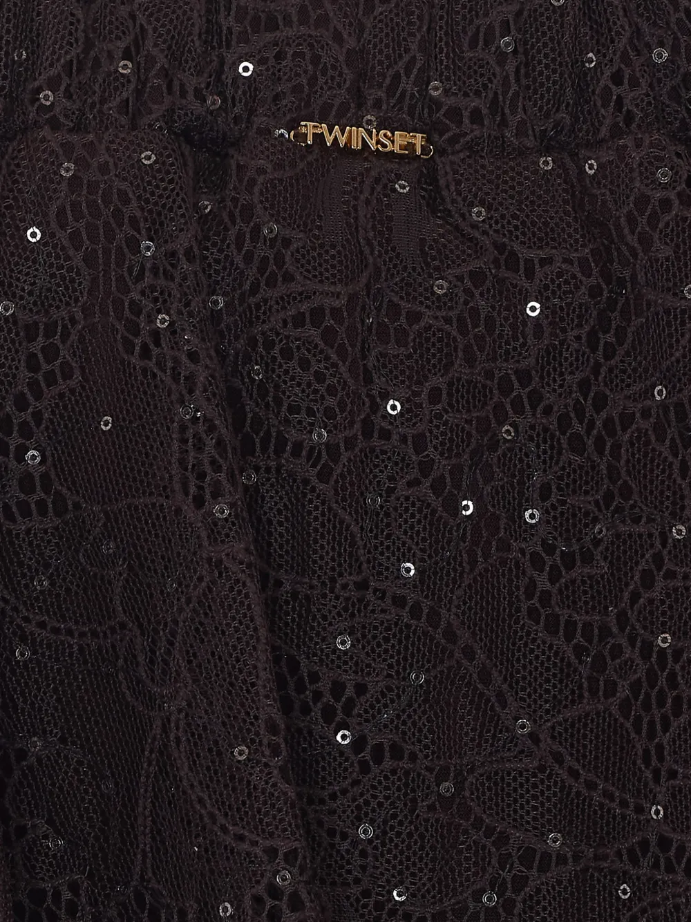 TWINSET Mini-rok verfraaid met pailletten Bruin