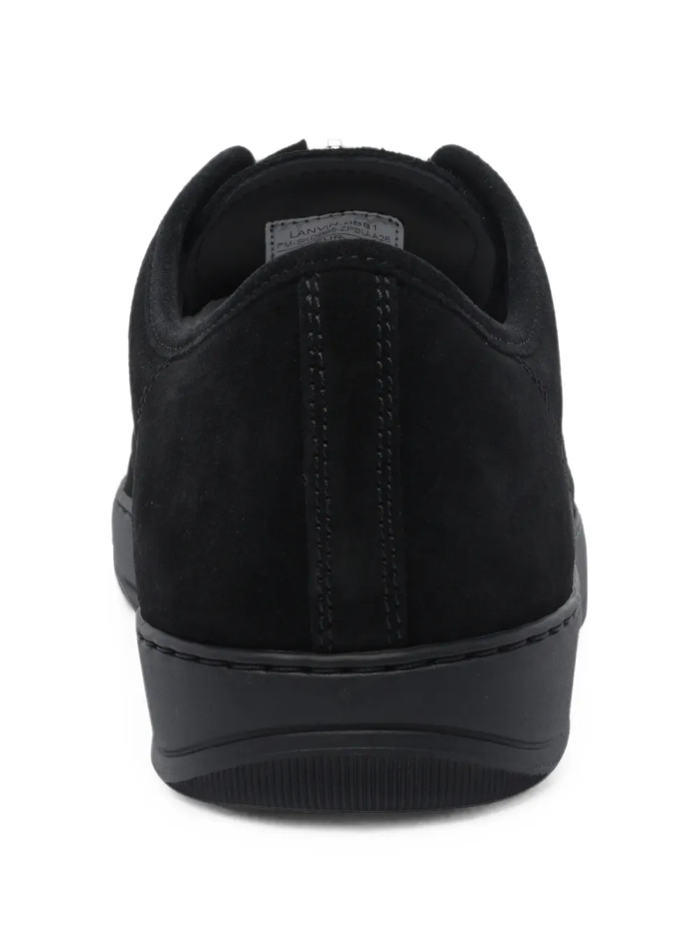 Lanvin DBB1 suède sneakers met rits Zwart