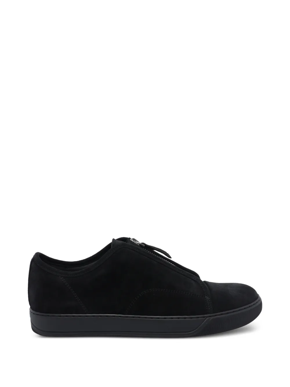 Lanvin DBB1 zip sneakers in suede - Nero