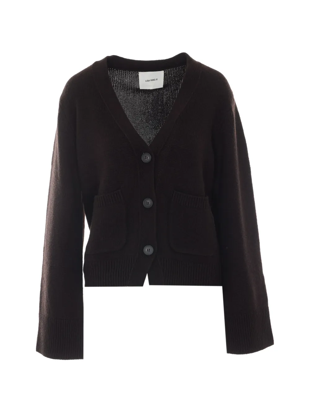 Lisa Yang Danni v-neck cashmere cardigan - Marrone