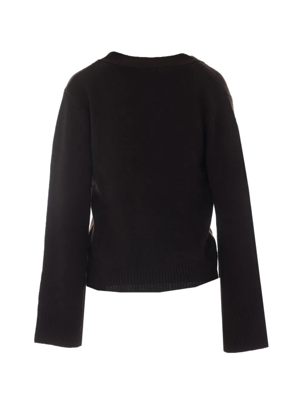 Lisa Yang Danni vest met V-hals Bruin