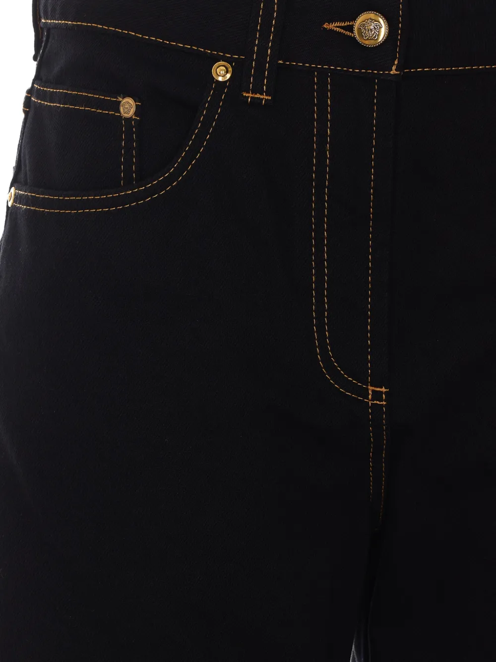 Versace Jeans met logopatch en stiksels Zwart