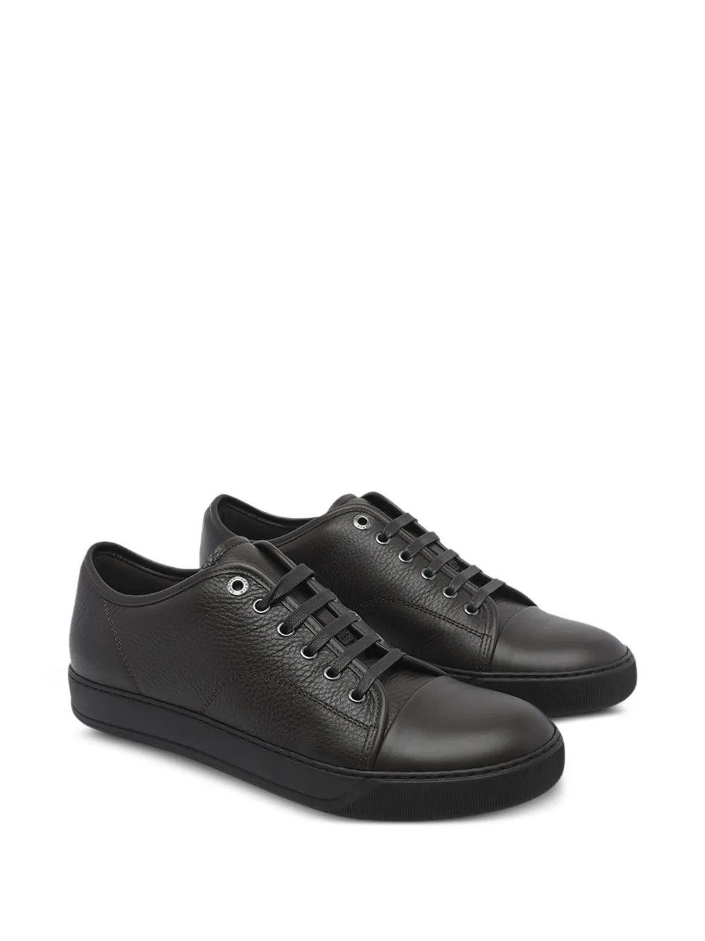 Lanvin DBB1 sneakers in nappa and grained leather Bruin