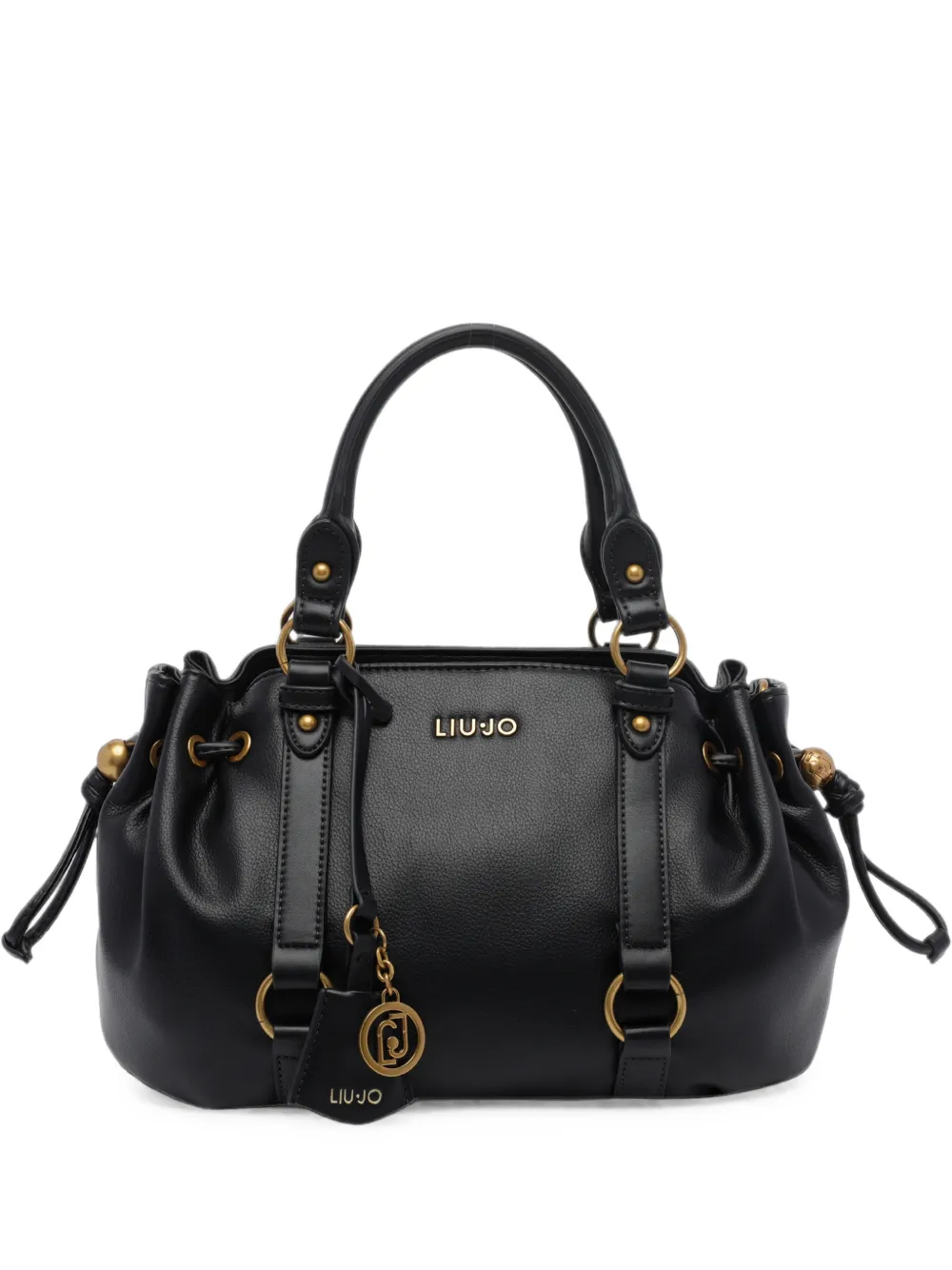 LIU JO logo-plaque tote bag - Nero