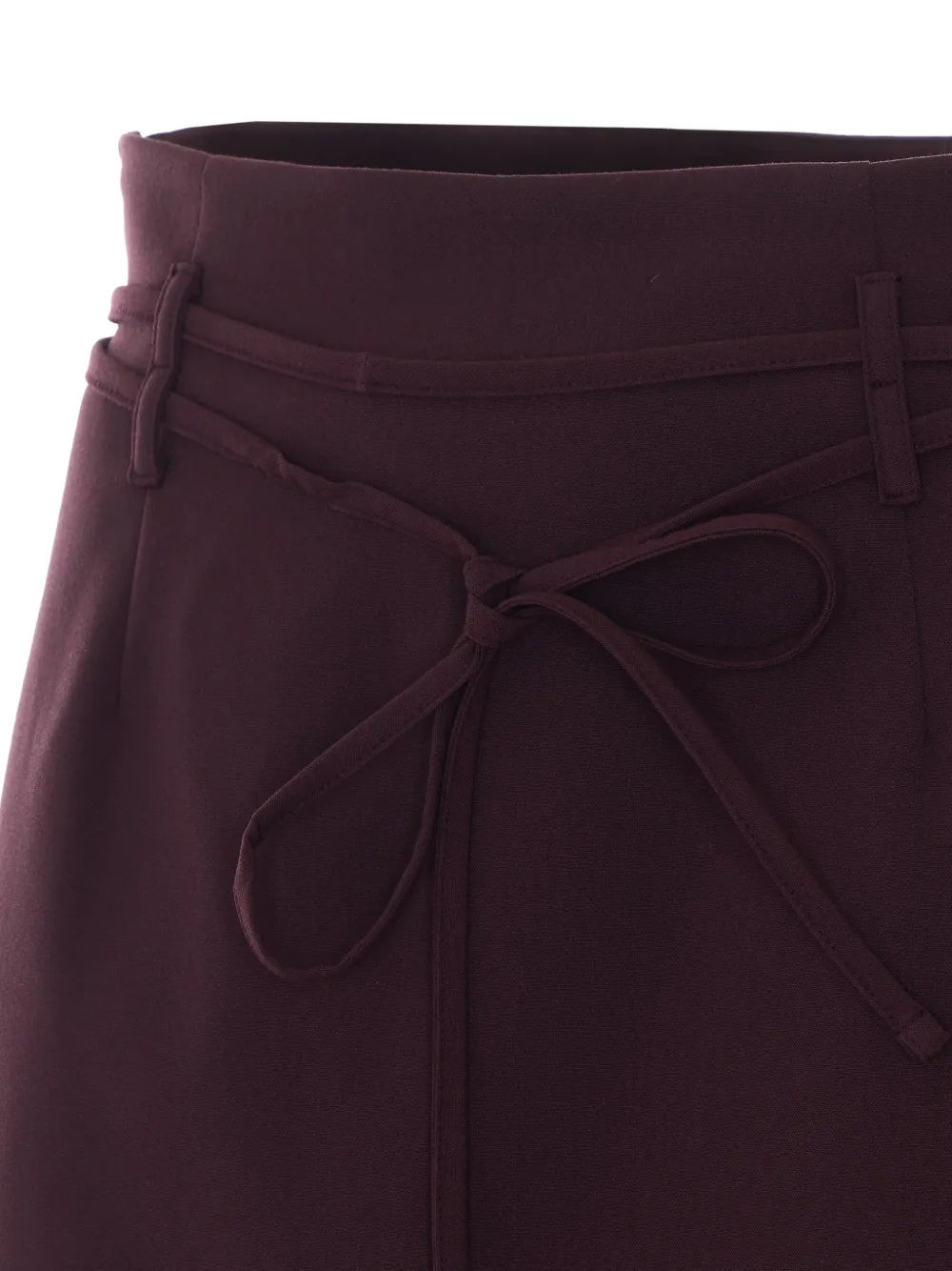 TWINSET miniskirt with belt Paars