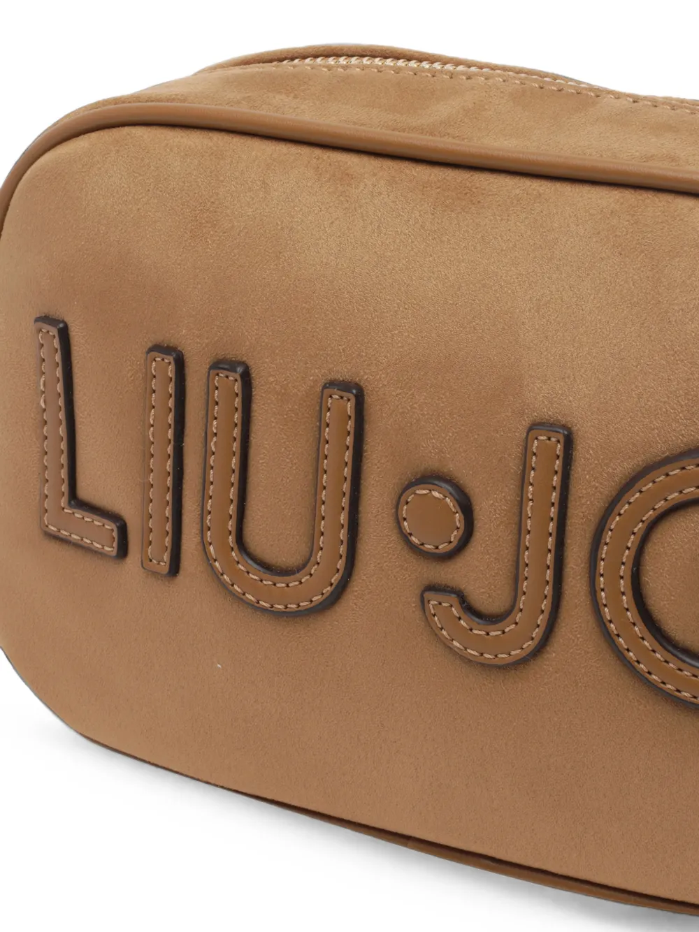 LIU JO Schoudertas met logopatch Beige