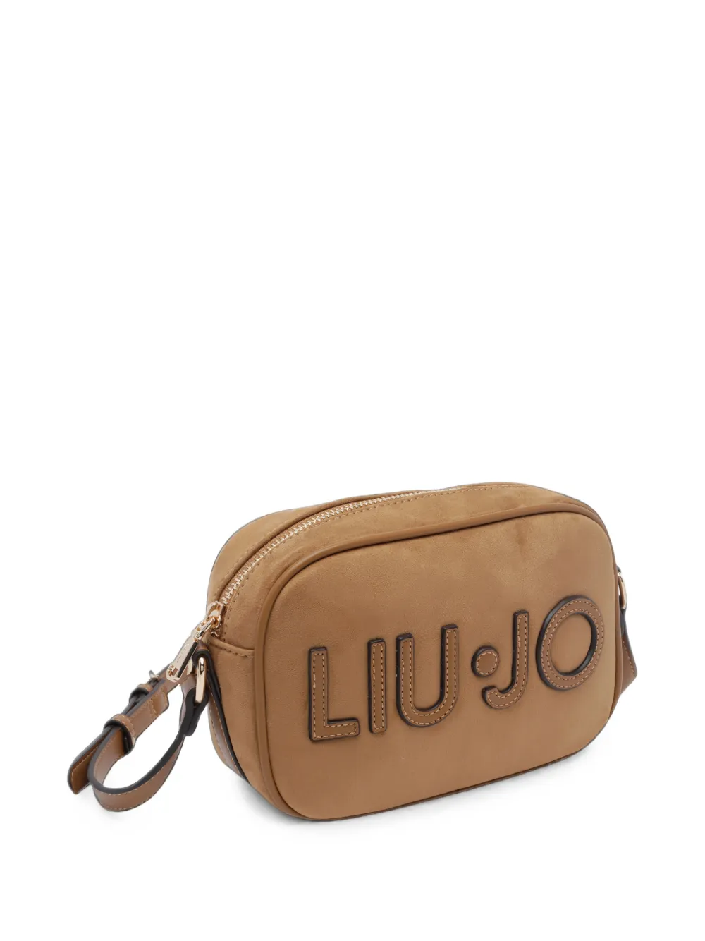 LIU JO Schoudertas met logopatch Beige