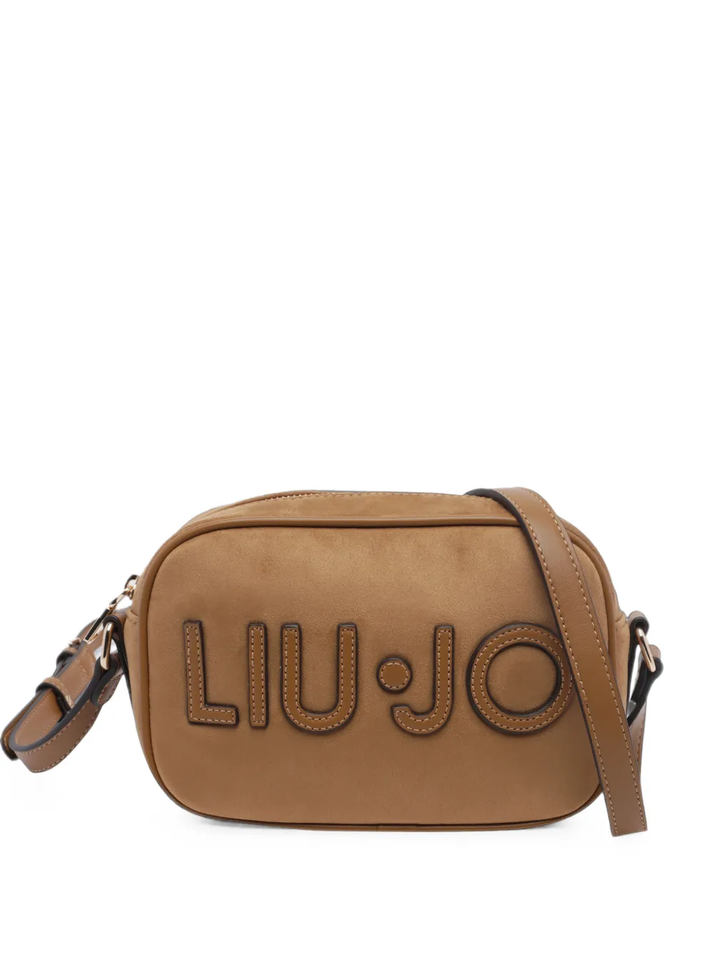 LIU JO logo-patch shoulder bag - Toni neutri