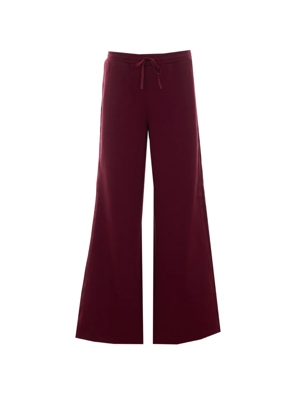 TWINSET logo-tape wide-leg trousers - Rosso
