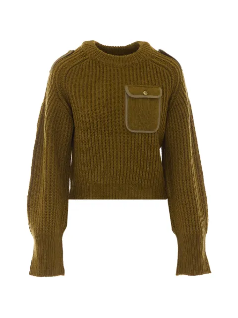 PINKO ribbed sweater with small pocket