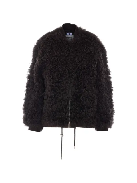 Sword shearling drawstring-hem jacket