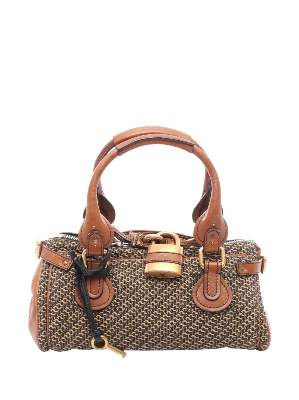 Chloé Pre-Owned Borsa a mano Paddington in tela 2010-2026 - Marrone