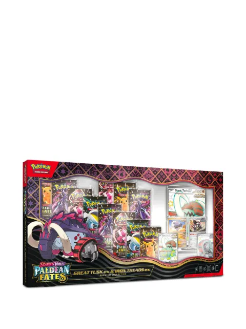 Pokemon Scarlet & Violet Paldean Fates Great Tusk ex & Iron Treads ex Premium Collection box