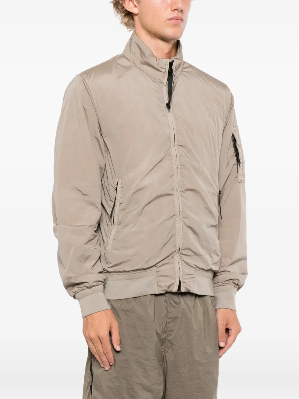 C.P. Company Jack met rits Beige