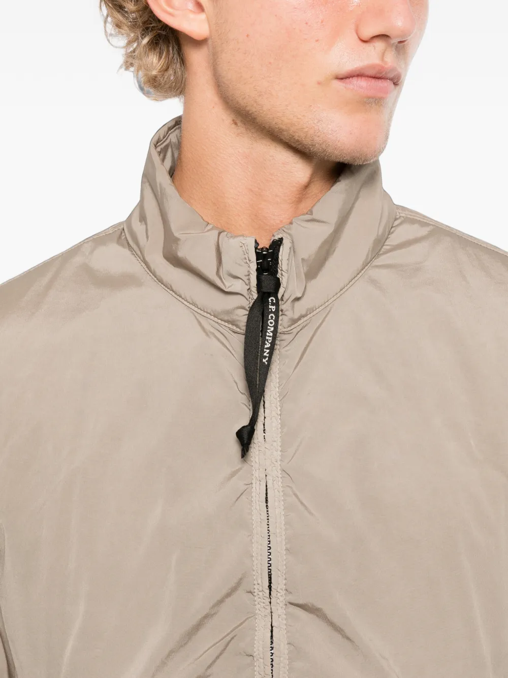 C.P. Company Jack met rits Beige