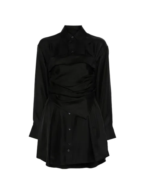 Alexander Wang scarf-bustier mini shirt dress