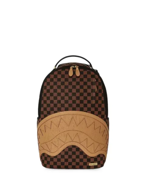 Sprayground Shark Mouth checked backpack
