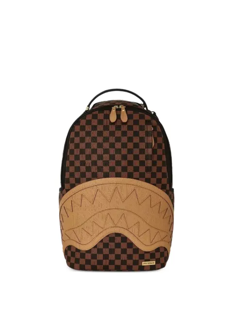 Sprayground Shark Mouth checked backpack
