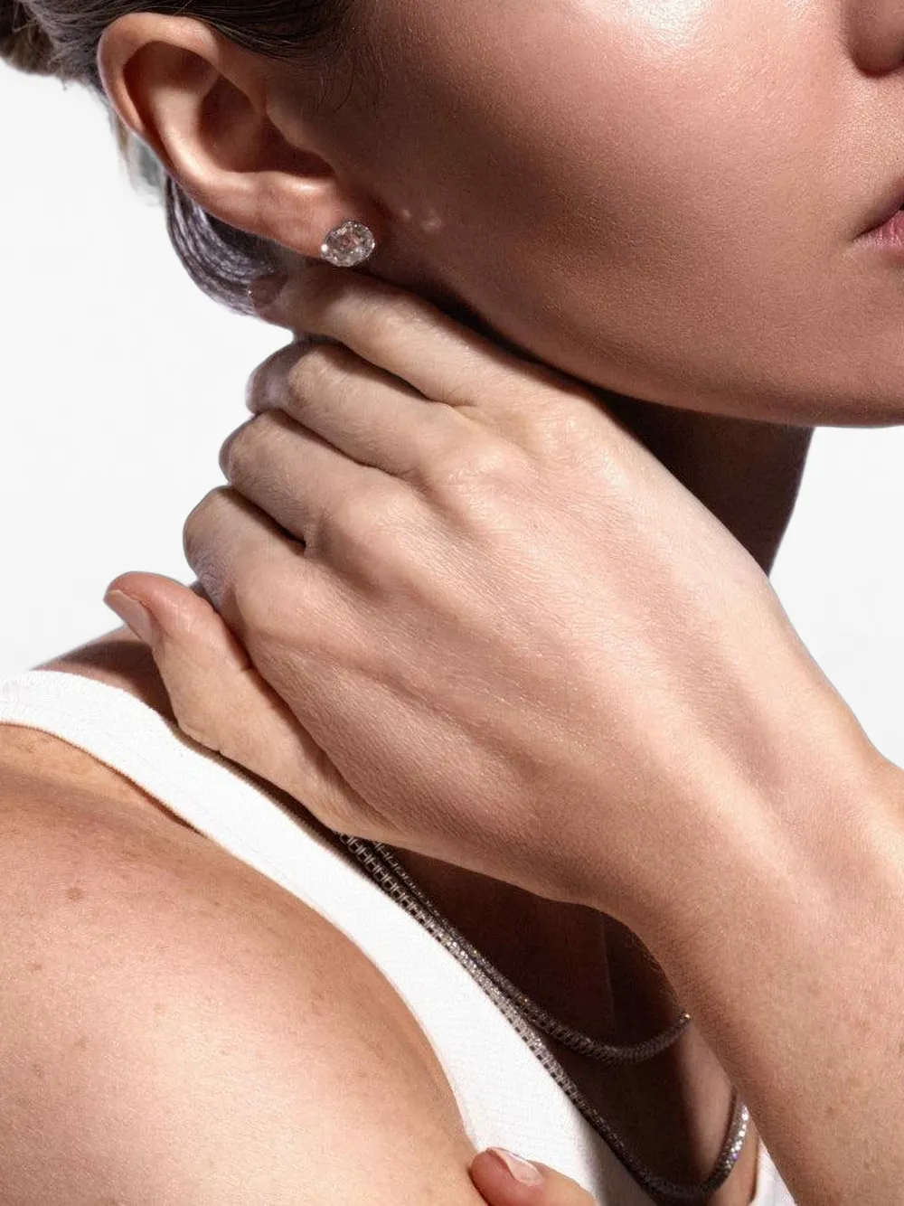 with love Travel lab-grown diamond martini earrings - Silber