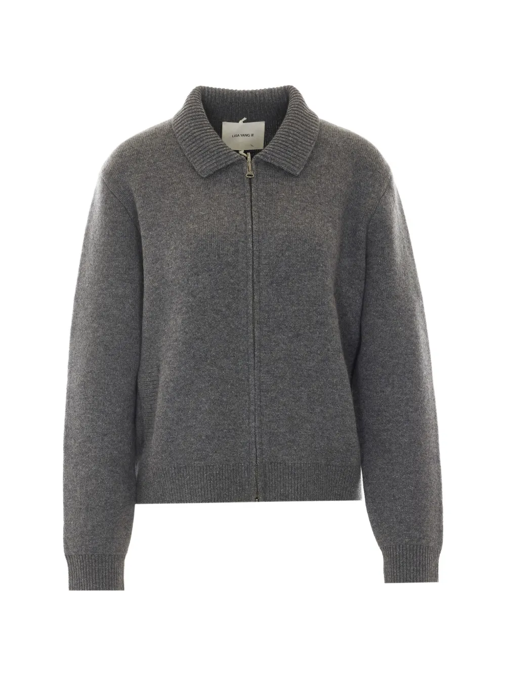 Lisa Yang Aleya zip-fastening cardigan - Grigio