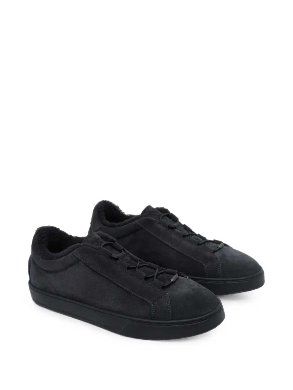 Tod's suede low-top sneakers Zwart