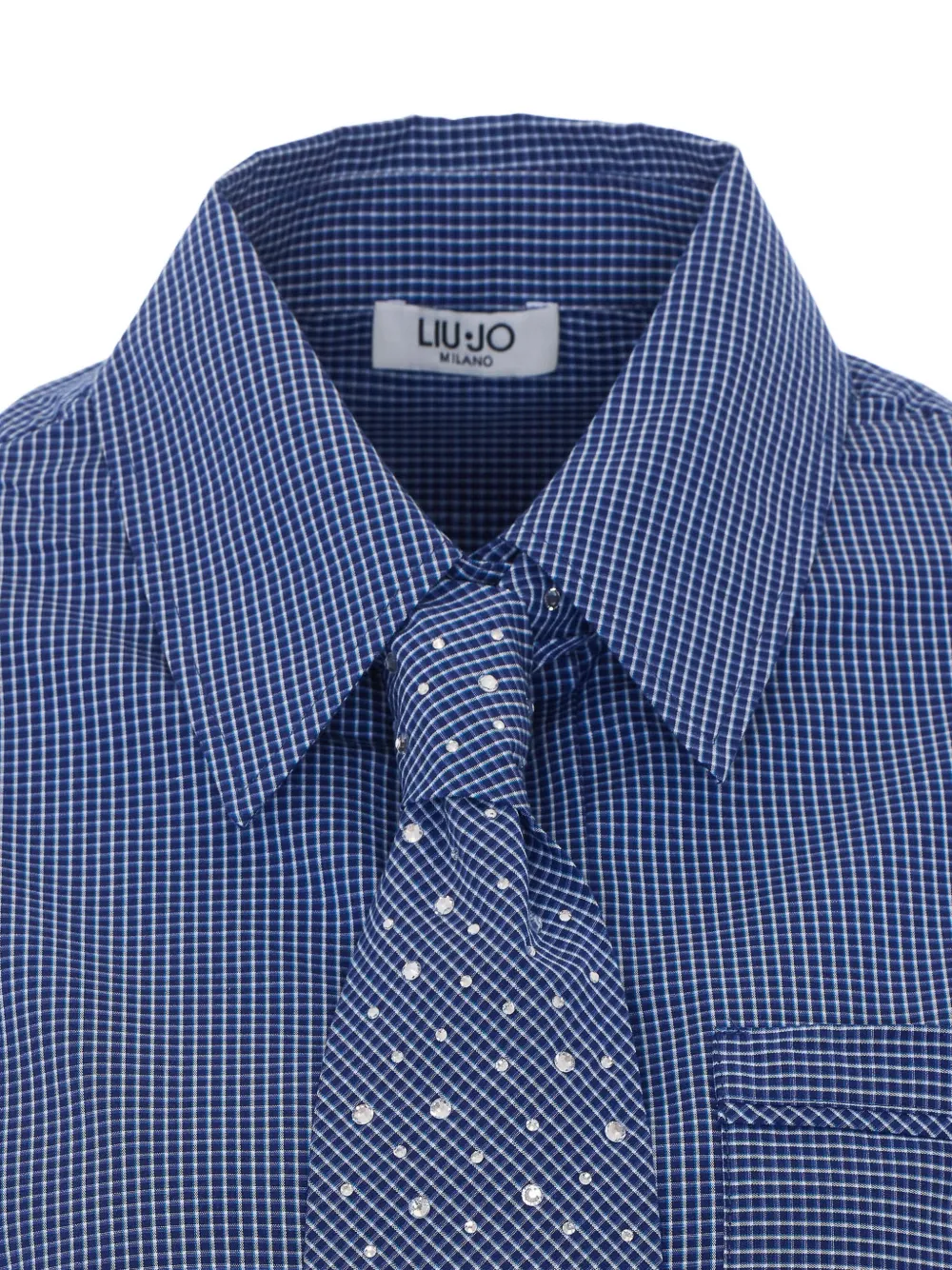 LIU JO Blouse met stropdas Blauw